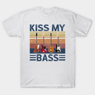 Vintage Kiss My Bass Guitar T-Shirt